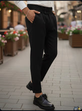 Carica l&#39;immagine nel visualizzatore di Gallery, PANTALONE VITA ALTA IN VISCOSA
